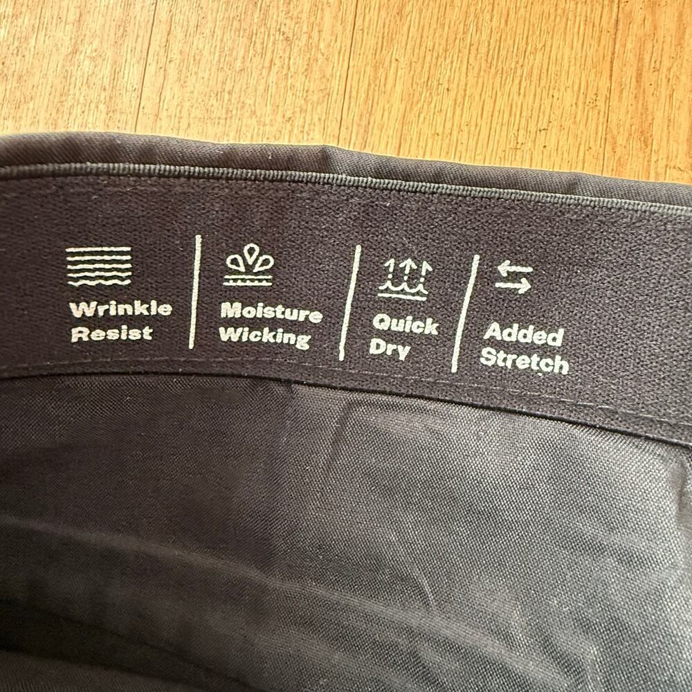 Goodfellow Black Slim Fit Tech Chino Pant 34x34 Office Casual Quick Dry Stretch - Picture 4 of 11